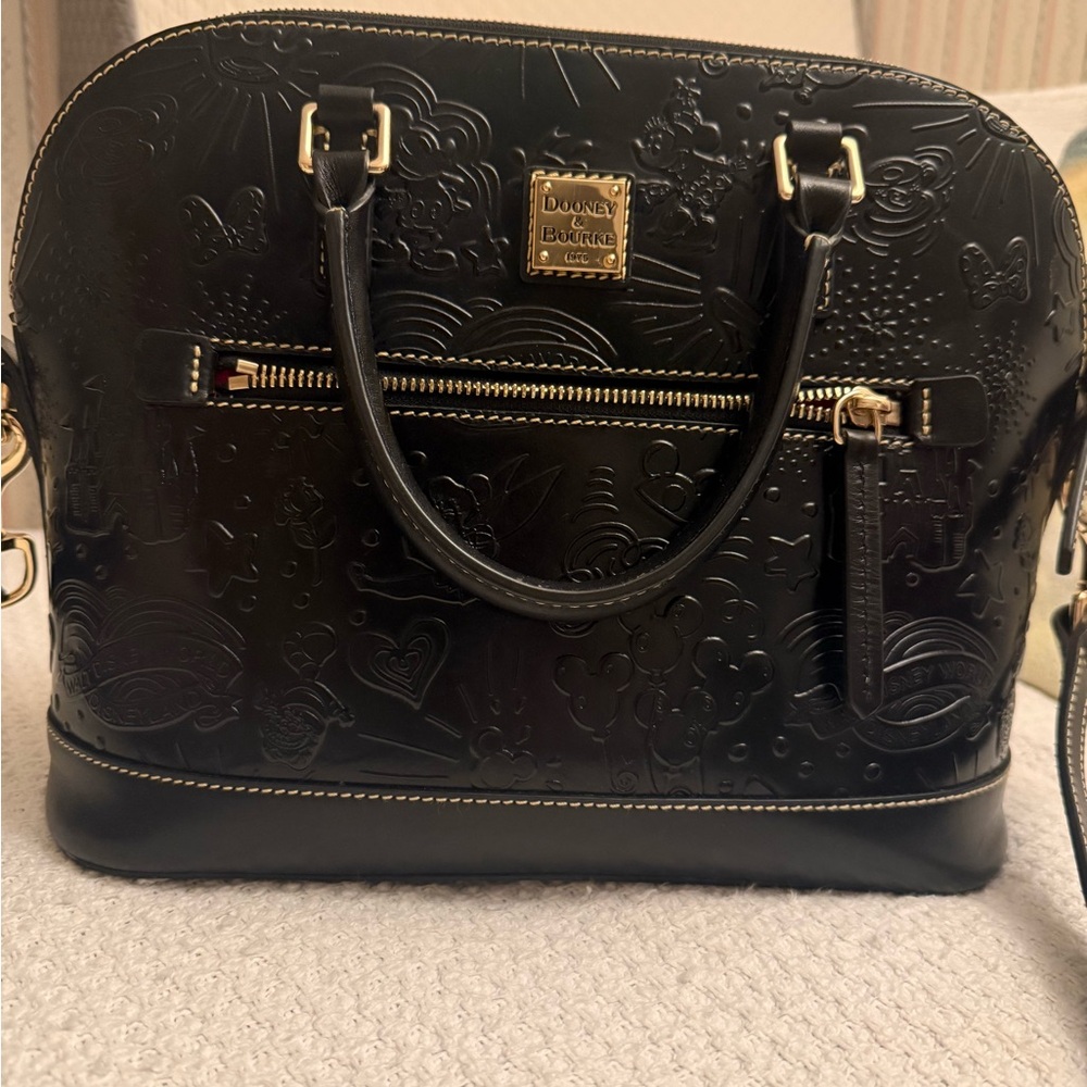 Dooney & Bourke Black Embossed Satchel